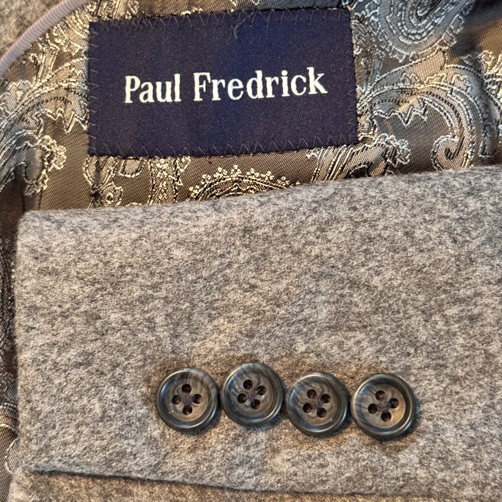 NWOT Paul Fredrick 100% Cashmere Sports Coat - 48 Long Gray